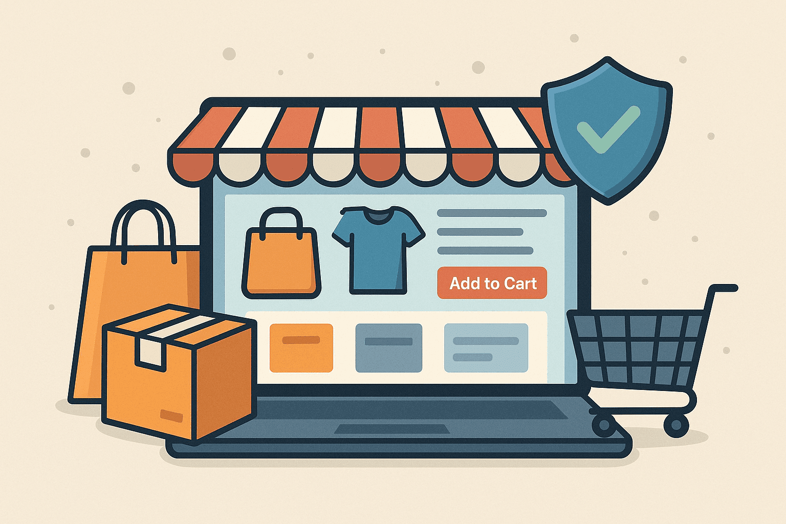 Secure e-commerce website with online shopping cart, product listings, and checkout for seamless customer experience.