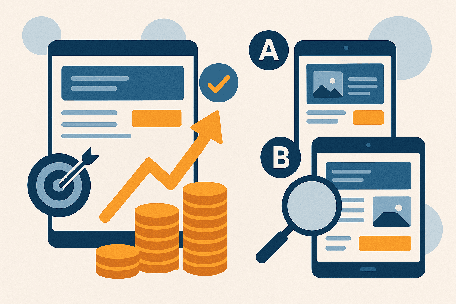 A/B testing landing pages to optimize conversions, track performance, and increase marketing ROI for businesses.